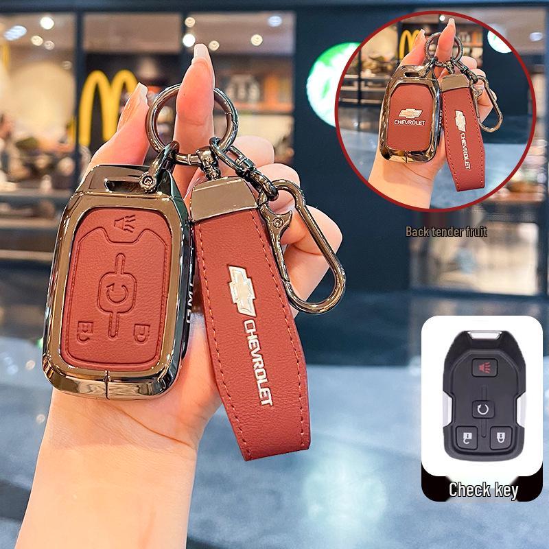 Чехол для ключей Chevrolet K5 Trax Cruze - Звезда Milesuo Металлическая пряжка Оболочка с полным покрытием