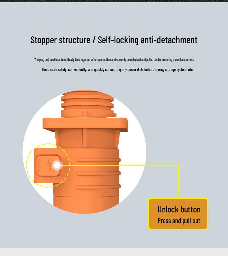 Waterproof High Current Connector for Lithium Battery (400A/450A)