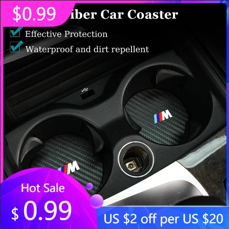 2025 Горячий Углеродный Коврик-подставка под стакан для автомобиля, Салонная Подушка-подставка под стакан для воды для BMW M Sport M2 M3 M4 M5 M6 E46 E90 E60 F10 F30 E39 E36 F20 E8