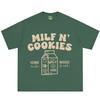 Milf N Cookies Stay At Home Funny Meme T Shirt Unisex Unisex Fashion Vintage Tshirts Shortsleeved Loose Casual Cotton Tshirts