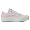 Converse Chuck Taylor All Star Lift Platform Low Y2K Heart Женские кроссовки Фиолетовый Lilac-Daze Egret A09115C