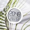 Будильник Современные настенные часы с дисплеем температуры и влажности для домашнего офиса