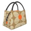 Orla Kiely Cat Изолированная сумка для ланча для женщин Скандинавский портативный холодильник Термобокс для еды Офис