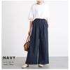 Women's Loose Straight Elastic High Waist Casual Long Wide Leg Trousers