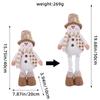 A Variety of Christmas Standing Telescopic Doll Hotel Window Christmas Snowman Elk Doll Decorative Ornaments