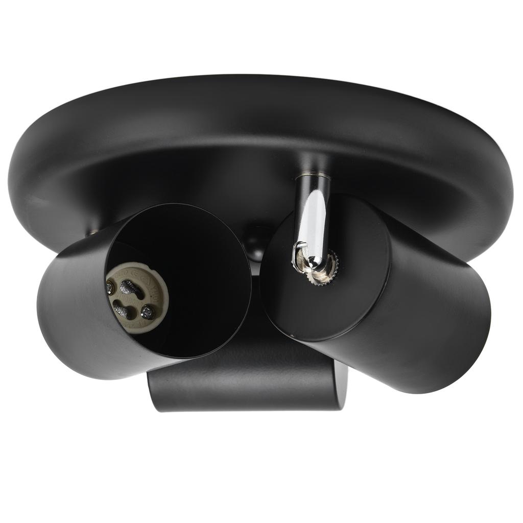 GU10 Ceiling Spotlight Holder 3 Head Rotating Lamp Base Fixture for Bedroom Dining Room Shopping