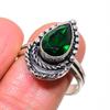 Chrome Diopside Gemstone 925 Sterling Silver Jewelry Ring Size 9