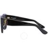 Saint Laurent Grey Oval Ladies Sunglasses Sl M3 002 55