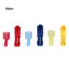 60pcs T Tap Electrical Connectors Quick Wire Splice Taps and Insulated Terminal