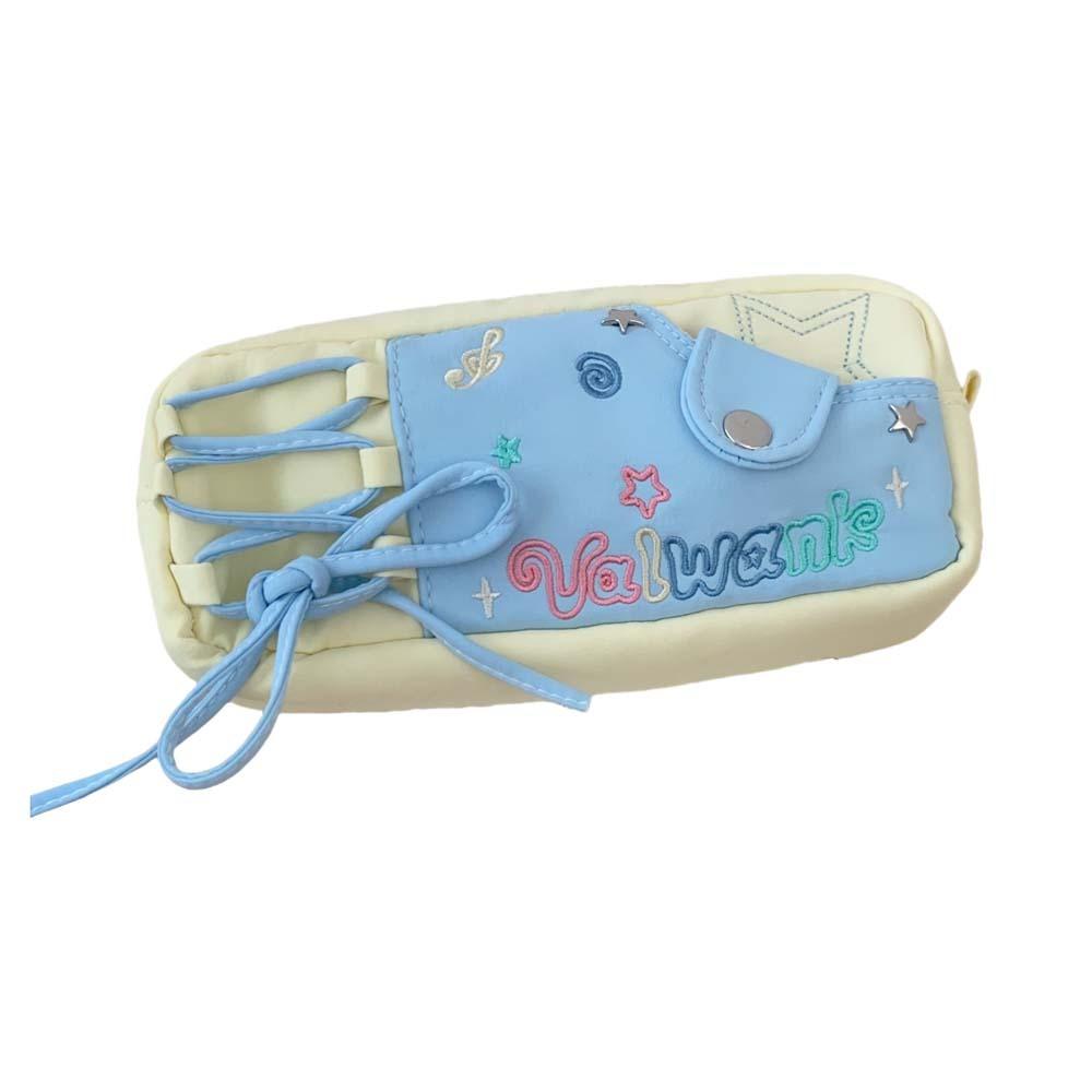 Large Capacity Korean Stationery Bag Desktop Storage Cartoon Pencil Bag Large Ins Pen Bag School