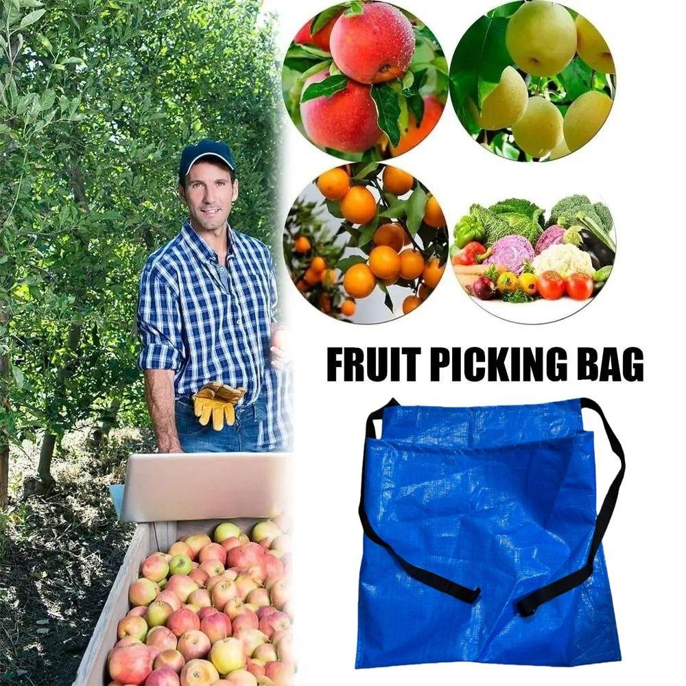 Waterproof Fruit Picking Bags Large Capacity Vegetable Storage Bags Garden Harvest Apron Farm