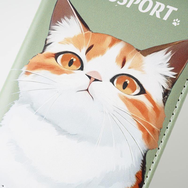 Uv Color Printing Cute Cat Dog Pet Passport Holder Travel Wallet Passport Covers Id Card Holder Plane Ticket Holder