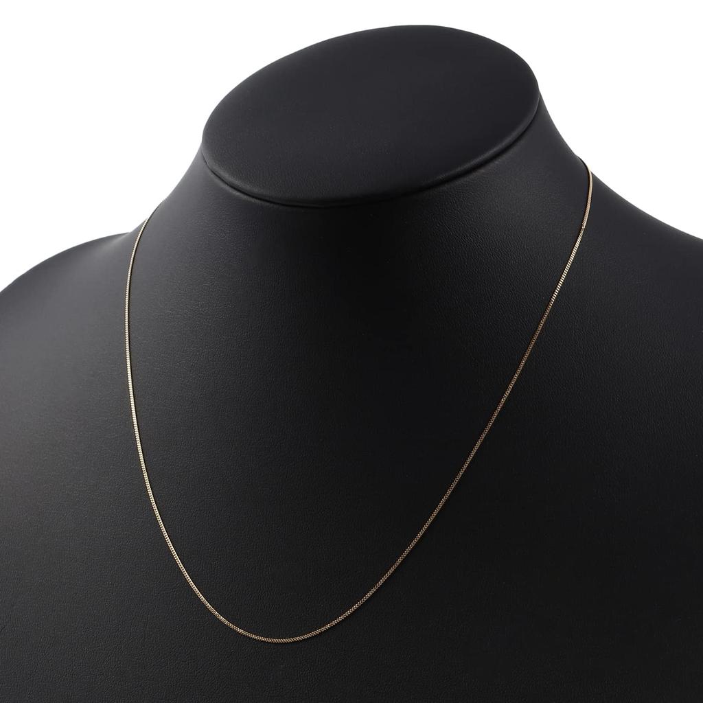 Ожерелье Fairy Carret из 18-каратного золота с плетением панцирь, сделано в и застежка, двусторонняя цепочка, Япония, сертифицировано, 45 см, (приблизительно. 1,2 г, ширина 0,84 мм)