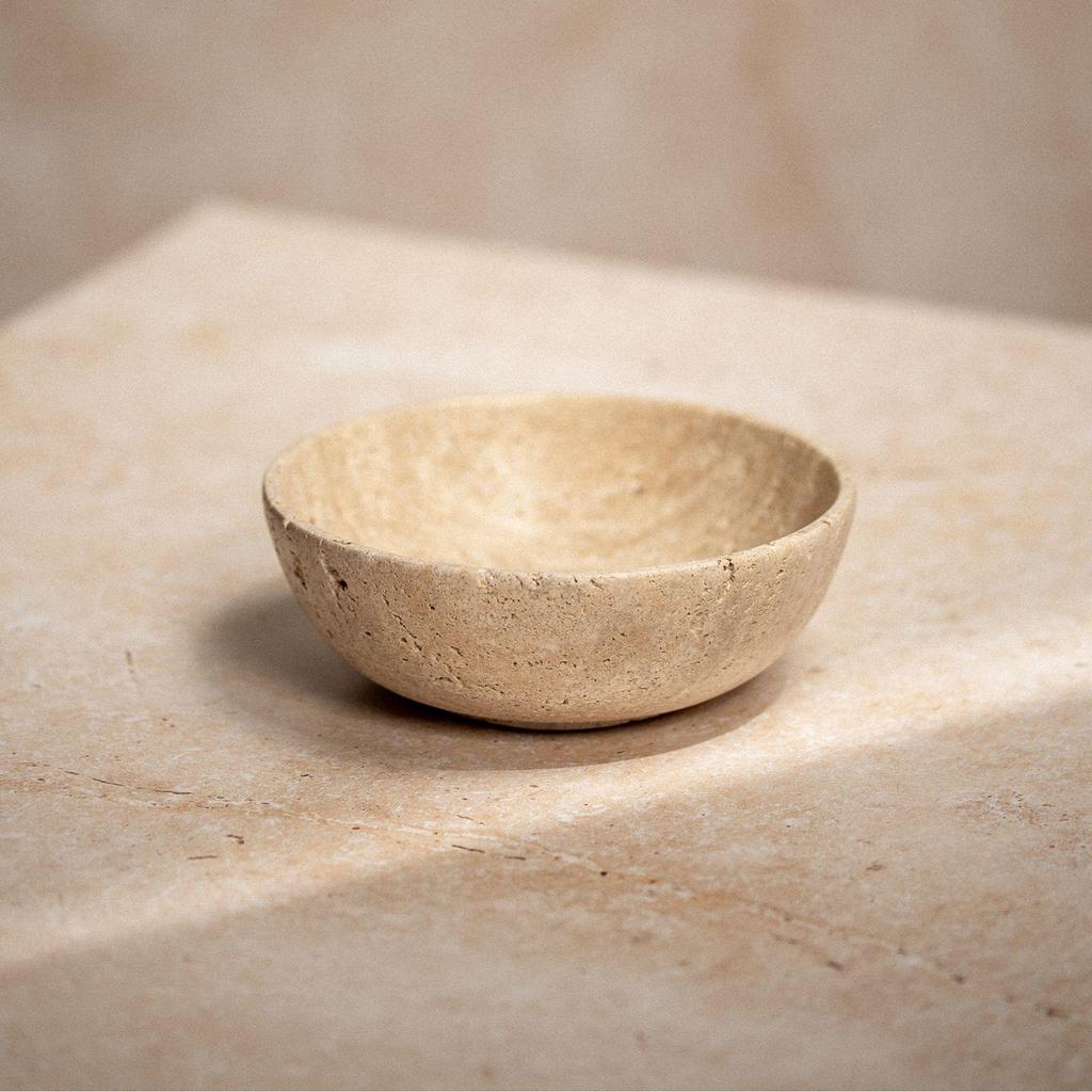 Hestia Travertine Decorative Bowl - 15cm