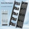Wall Mount Fishing Rod Holder 10 Holes Multi-function Vertical Fishing Pole Display Storage Rack Organizer Stand Fishing Accessories
