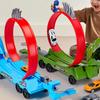 Flex Tracks Boys Race Track Assembly Easy To Assemble Multifunctional Interactive Toy for Ages