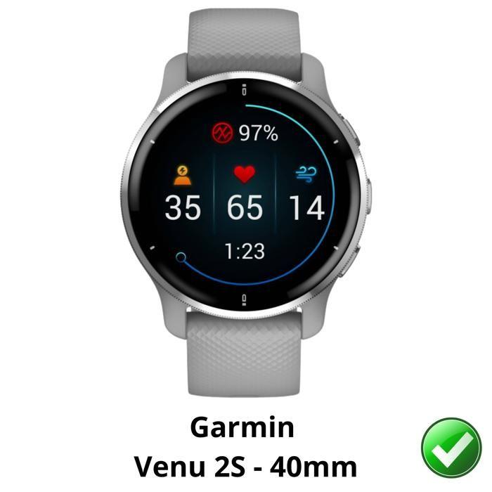 Protection écran pour Garmin Venu 2s - 40mm [Pack 6] Film Plastique Protecteur Résistant Ultra Mince Phonillico