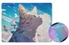 Hotline Games Flowing Light Игровой Цвет Низкий Кот Дизайн x 400 мм x Коврик для мыши, Лед, Стекловолокно, Водонепроницаемый, Трение, Сверхбыстрое Скольжение, [450 мм 3 мм]