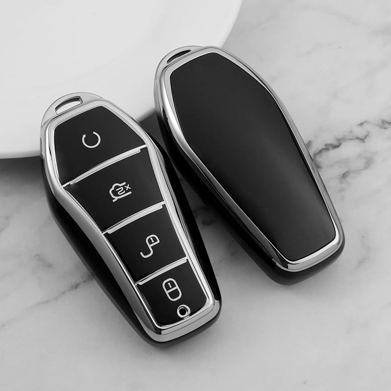 KUNIO Эксклюзивный чехол для ключа BYD, Накладка на ключ, Брелок, Аксессуары BYD, Совместим с Atto 3,