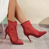 Модные туфли-лодочки с острым носком, однотонное сексуальное платье, ботильоны на коротком каблуке-шпильке или на тонком каблуке, женская обувь 2025, модный рукав, женские туфли на высоком каблуке