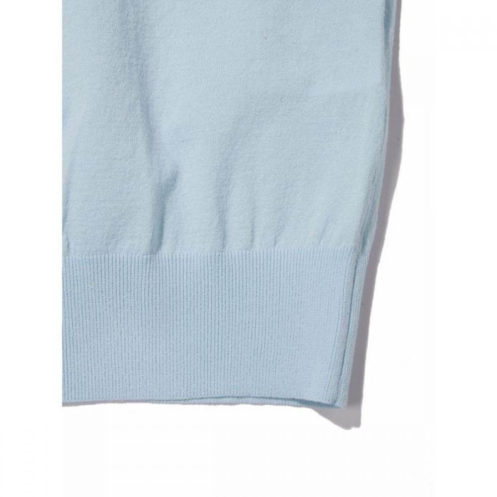 Eider Мужской свитер цвета морской волны с коротким рукавом Dmm23264ic