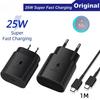 Samsung 25W Супербыстрое зарядное устройство USB Type C Зарядное устройство Galaxy S24 S23 plus S22 S21 A54 A71 A70 S20 FE M54 F14 Адаптер питания