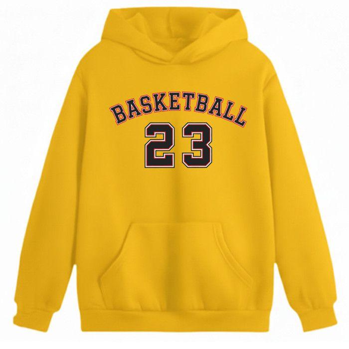 Jogging Enfant - NPZ - Ensemble Sport 3-14 Ans - Jaune - Basketball - Sweat à Capuche