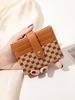 Luxury Classic Folding Wallet Small Lightweight Women's Wallet Retro Print Mini Card Holder Multi-function ID Card Coin Purse