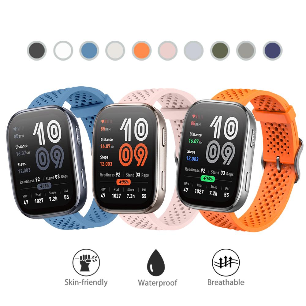 Силиконовый ремешок для Amazfit Bip 6 Оригинальный ремешок 22 мм Универсальный сменный браслет для Amazfit Balance/Cheetah Pro