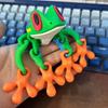 Realistic Magnetic Frog Toy Stress Relief Toys Jointed Jumping Frogs Model 3D Printed Magnet Frog