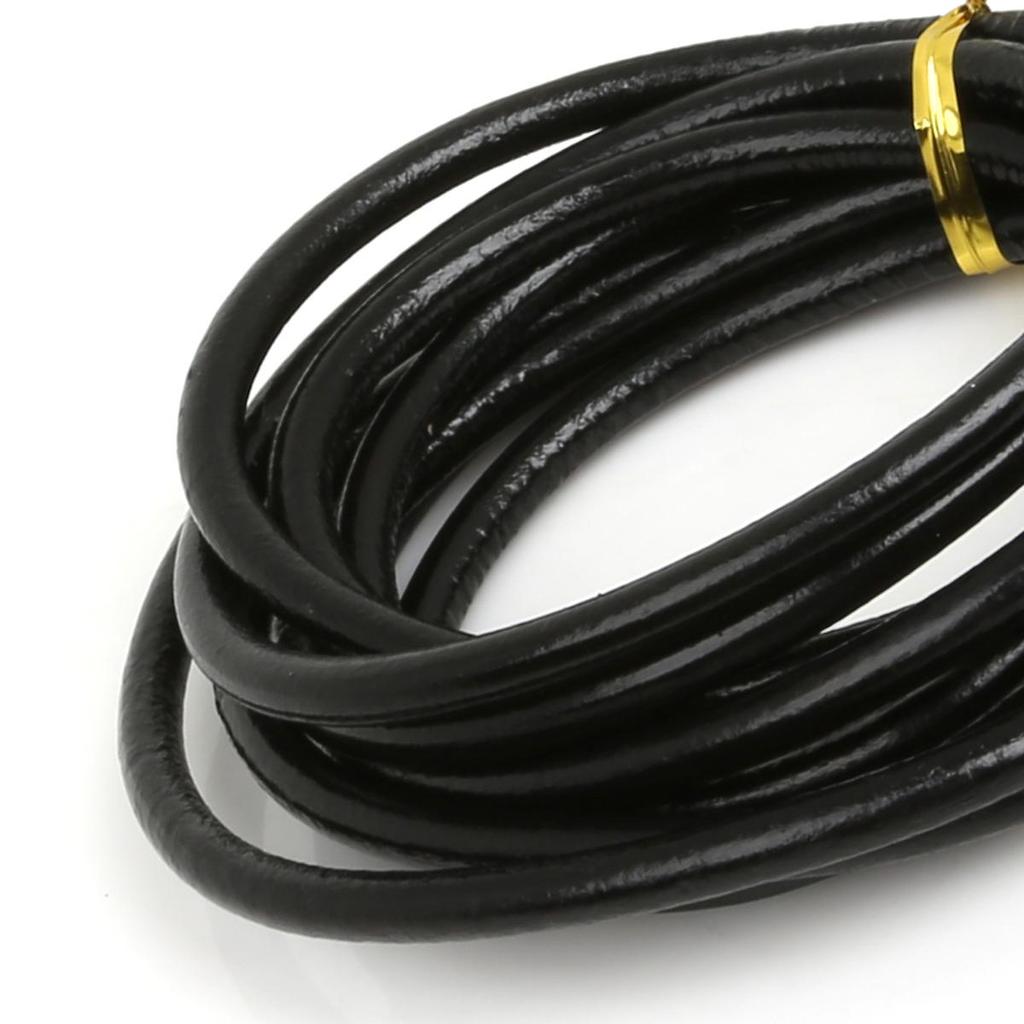 Натуральная круглая кожаная нить для изготовления браслетов, ювелирных изделий, DIY, шнур, шнур