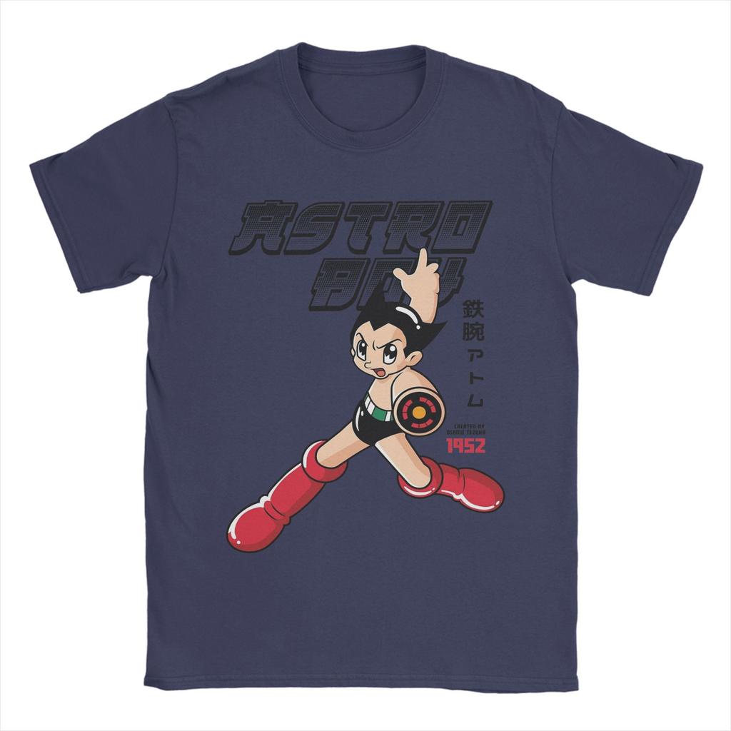 Astro Boy T-Shirt Vintage Pure Cotton Tee Shirt Crew Neck Short Sleeve T Shirts Original Clothes Unisex