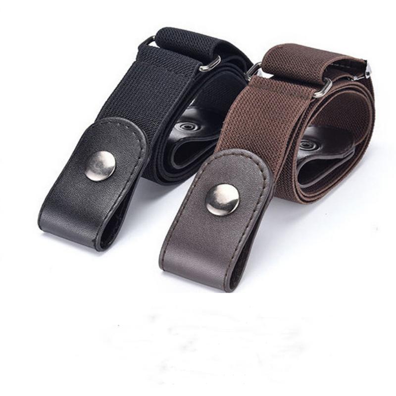 Traceless Invisible Elastic Belt Women's Belt Jeans Pants Men's Elastic Belt