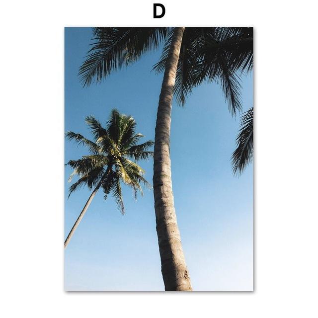 Морской пейзаж Плакат Холст Картина Nordic Blue Картина Приморская церковь Средиземноморский принт Настенная картина для декора гостиной Без рамки