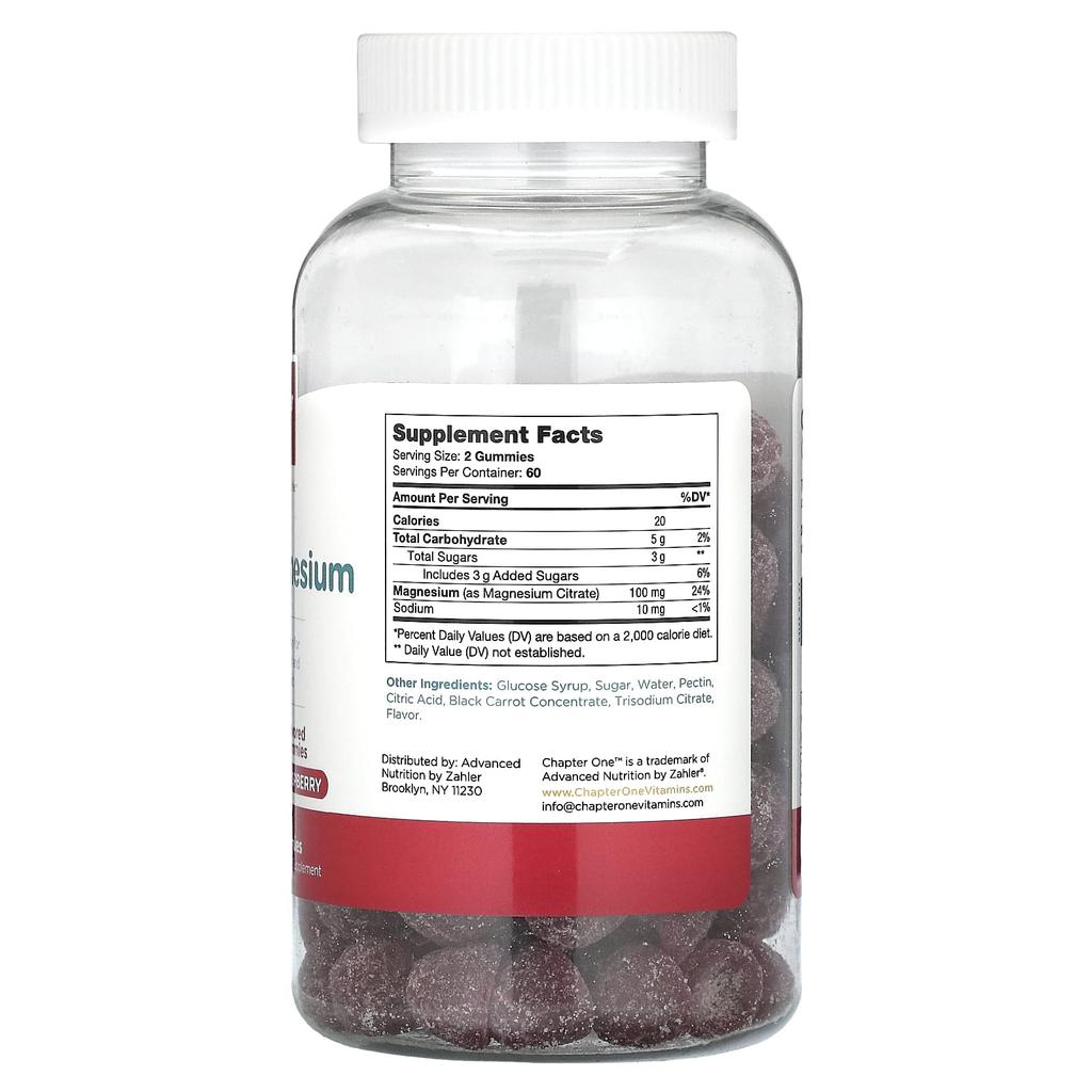 Magnesium Gummies, Raspberry, 120 Gummies