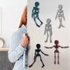 Poseable Skeleton Fridge Magnet 3D Printed Articulated Full Body Skeleton with Movable Joints Halloween Mini Skull Fridge Magnets for Home Decor