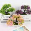 Artificial Plants Bonsai Small Tree Pot Fake Plant Flowers Potted Ornaments For Home Room Table Decoration Hotel Garden Decor