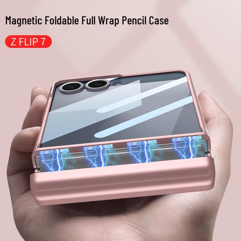 Магнитный чехол Samsung Z Flip7 с держателем для стилуса и защитным корпусом для Flip6