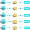 6PCS with Tray Cake Pop Mold Set Food Grade Plastic Cookies Cutter Cake Circle Maker  Bakery