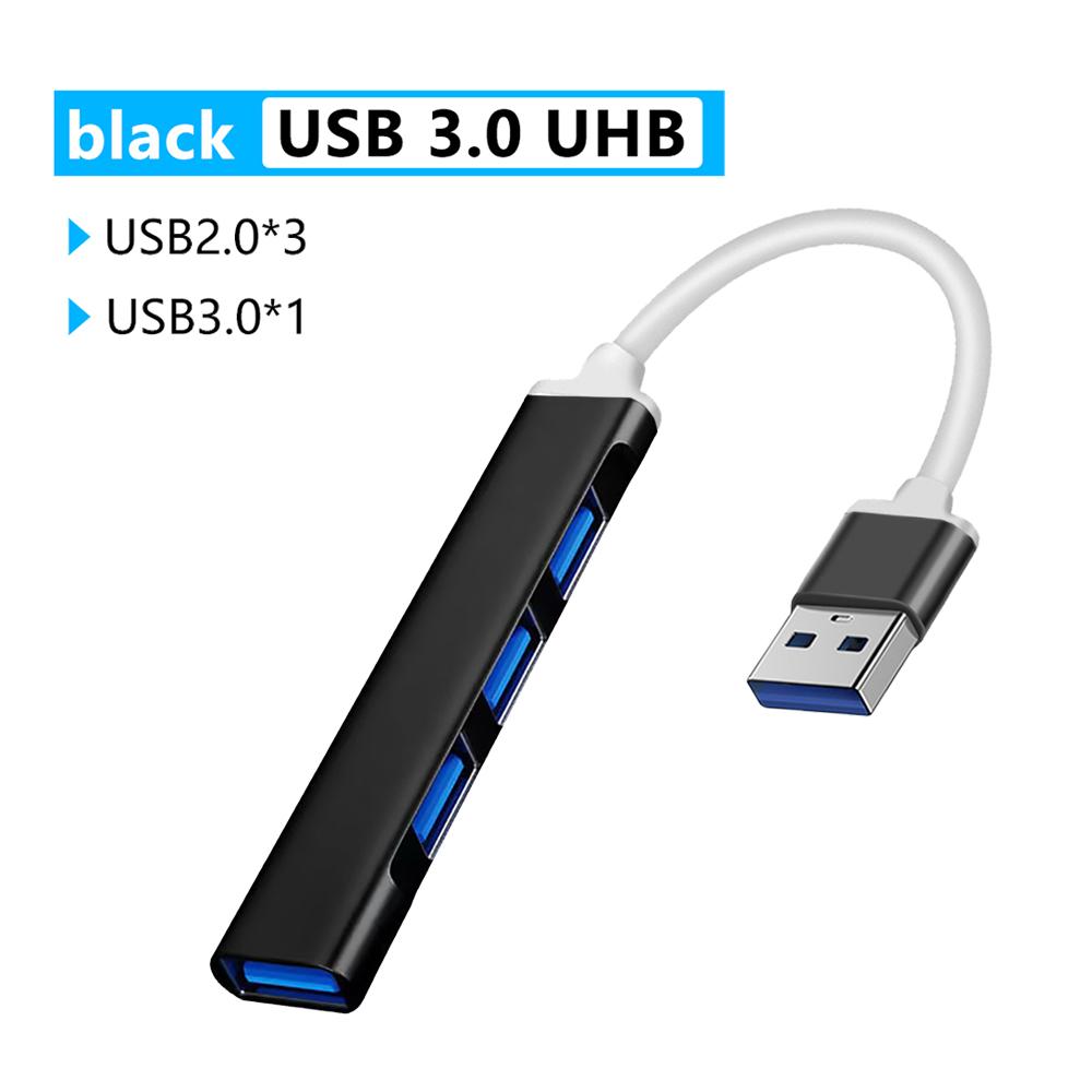 4-в-1 USB 3.0 HUB USB HUB док-станции Type C 3.1 Multi USB Splitter адаптер OTG для ноутбуков ПК аксессуары Macbook Pro
