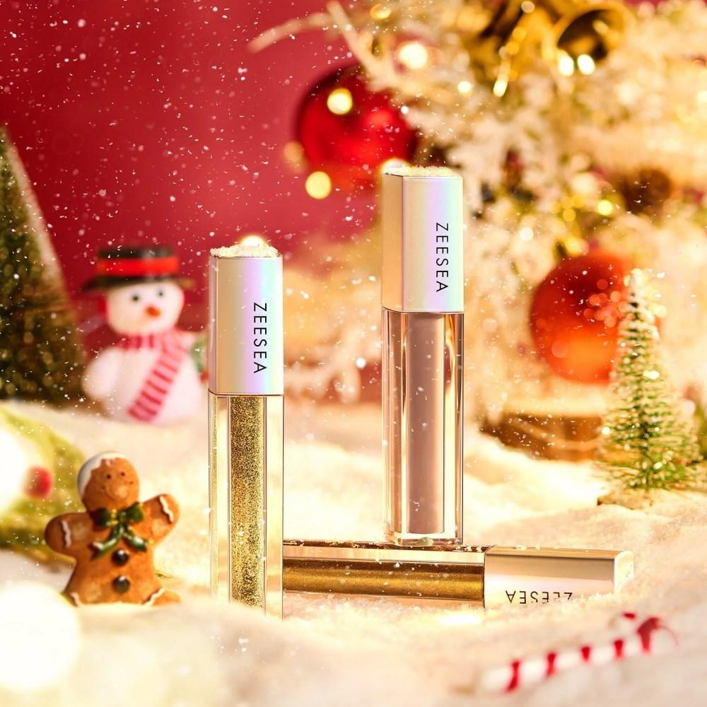 ZEESEA Earth Tones 3-цветный набор жидких теней для век