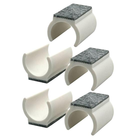 5 шт. наконечники для ножек стульев с войлочными накладками U-образные пластиковые ножки стола защитные накладки нескользящие мебельные ножки трубчатые колпачки для диаметра 19/22/25 мм