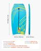 1055mm Bodyboard, Body Board Trainer with EPS Foam Core & Wrist Leash, UV-Resistant Beach Bodyboard for Beginners, Youth Up to 82 kg
