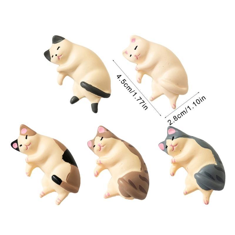 F26C Мультяшные 3D Котята Магниты на Холодильник Декоративные Наклейки Подарок для Дома Офиса Доски Белой Кухни 2 ШТ