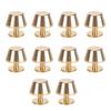 10Pcs Feet Nailhead Purse Handbag Luggage Flat Stud Rivet 12mm Brass Material Leather Craft