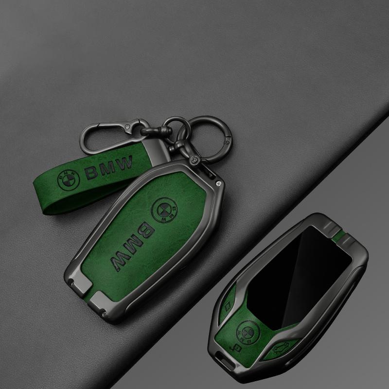 MLKW1 Alloy Leather Car Key Case Cover Shell Car Key Case Cover For BMW 5 7 series G11 G12 G30 G31 G32 i8 I12 I15 G01 Accessories QQ50