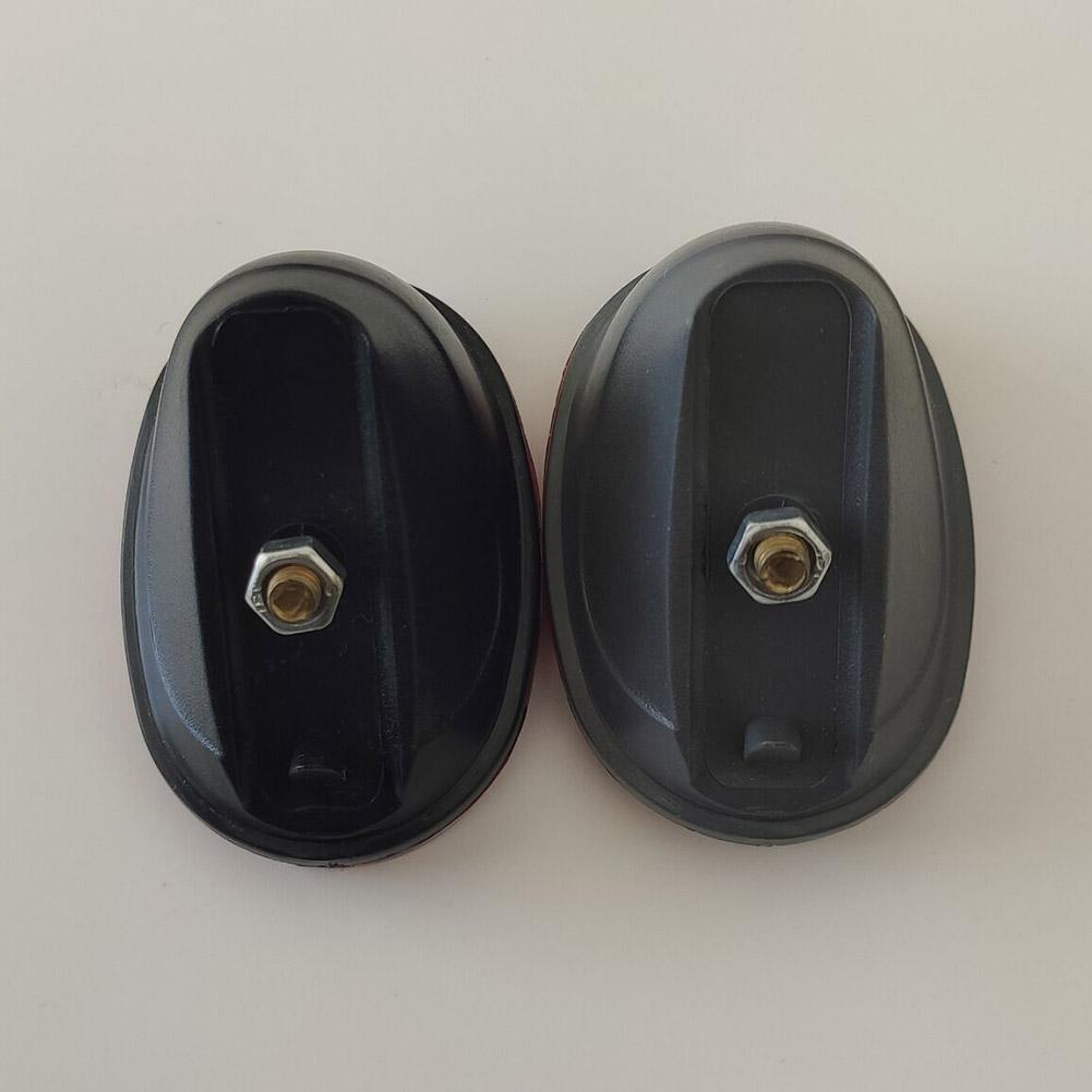 2 шт. Отражатель заднего брызговика 6,2*4,3 см, черный и красный