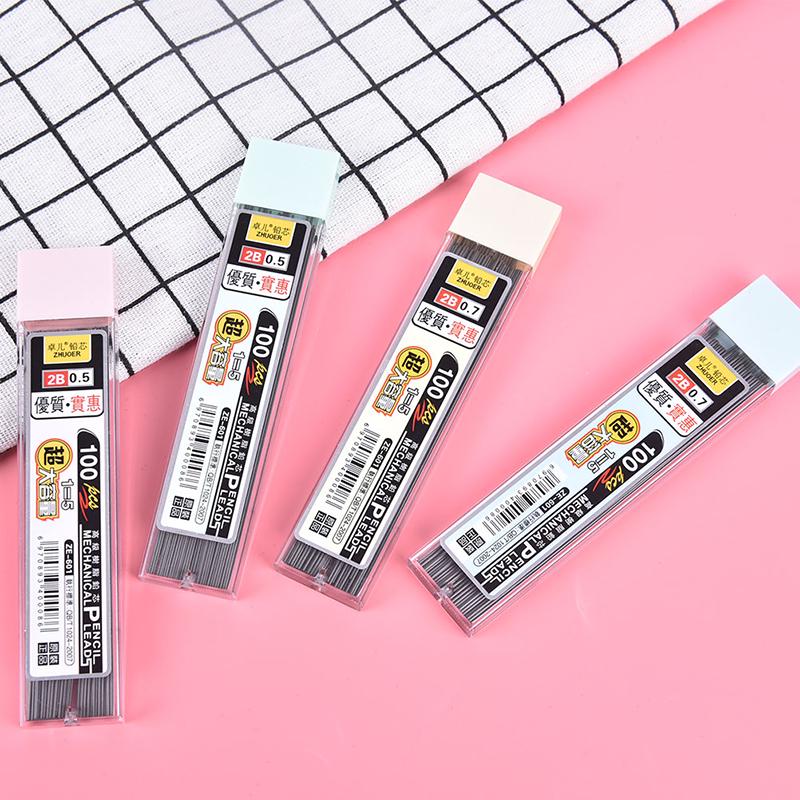 100Pcs/Box Latest Pencil Refill Automatic Pencil Lead Versatile Graphite Lead 2B Mechanical