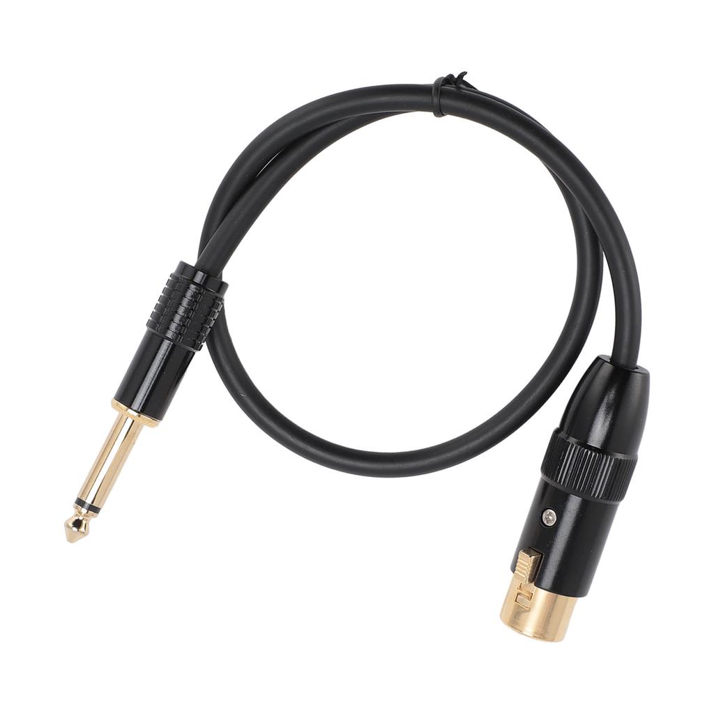 Кабель XLR гнездо - 6,35 мм моно штекер Позолоченный разъем Гнездо XLR 14 дюймов Моно джек Микрофон