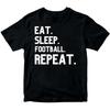 Ешь Спи Футбол Повторяй Подарок для Любителей Спорта Мальчики Девочки Подростки Детские Футболки  DNE